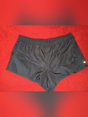 RBX Black Athletic Gym Shorts with Logo